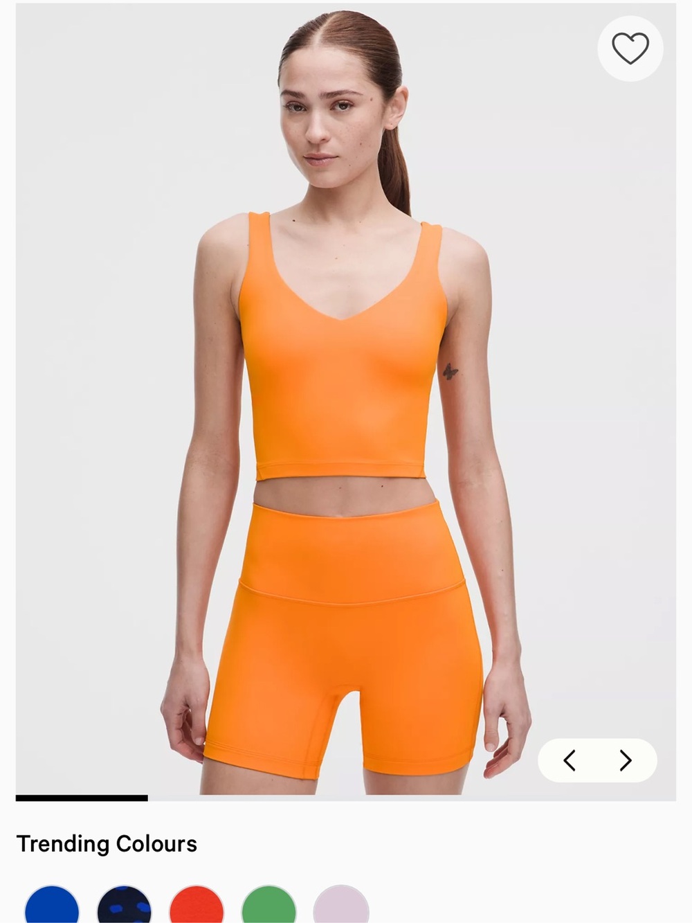 lululemon align tank citrus sizzle